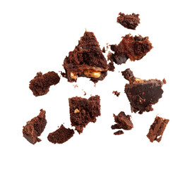 Nut Brownie, Homemade German Chocolate Cake, Chocolate Peanuts Cake, Brownie Square Piece