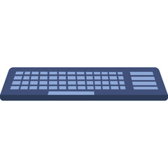 Computer keyboard vector pc board icon isolated