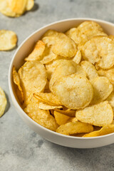 Salty Homemade Kettle Cooked Potato Chips