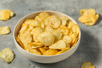 Salty Homemade Kettle Cooked Potato Chips