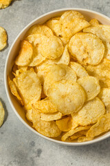 Salty Homemade Kettle Cooked Potato Chips