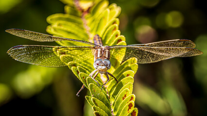 dragonfly on a branch
