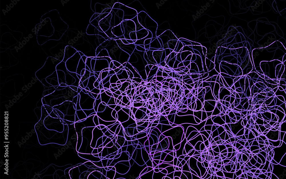 Sticker dark purple vector texture with abstract forms.