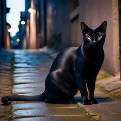 A cat catching a fish on his hand eating