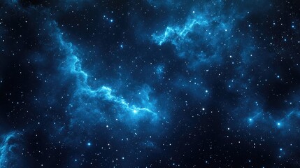 Obraz premium Cosmic Nebula with Scattered Stars