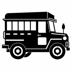 Jeepney Black silhouette