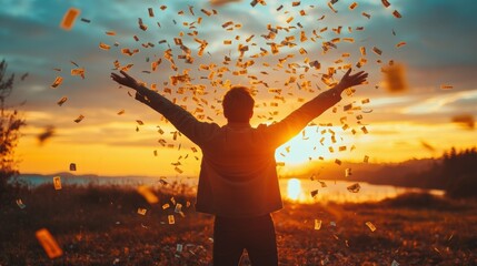 Financial freedom by being debt-free and developing multiple income streams,with free copy space