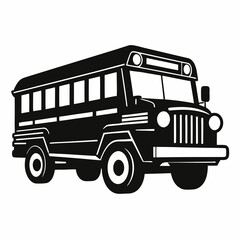 Jeepney Black silhouette