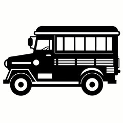 Jeepney Black silhouette