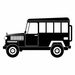 Jeepney Black silhouette