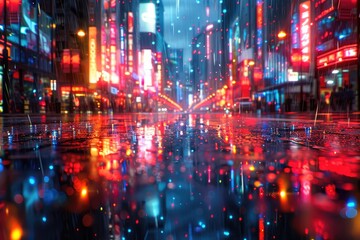 Urban Streets with Light Graffiti Creative light graffiti painted