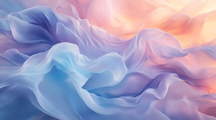 Obraz premium Captivating Fluid Ethereal Pastel Gradient Abstract Background with Delicate Soft Patterns