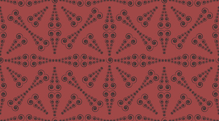 Vector design seamless fabric wallpaper. Vector illustration.