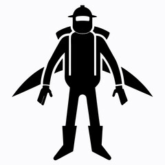 Jetpack Black silhouette
