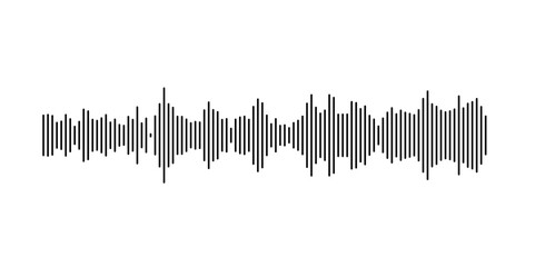 Parallel lines creating a modern sound wave graphic design element