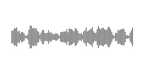 Stylized sound wave pattern with vertical lines for audio themes