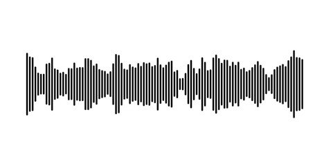 Dynamic vertical lines illustrating sound waves and audio frequencies