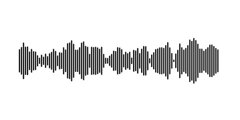 Dynamic vertical lines illustrating sound waves and audio frequencies