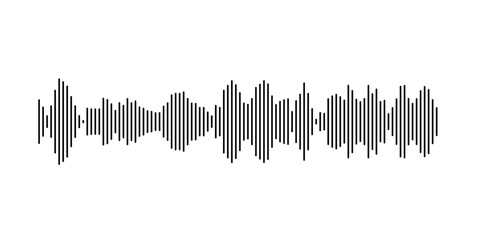 Dynamic vertical lines illustrating sound waves and audio frequencies