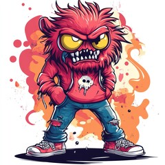 Fototapeta premium Cartoon Monster Illustration