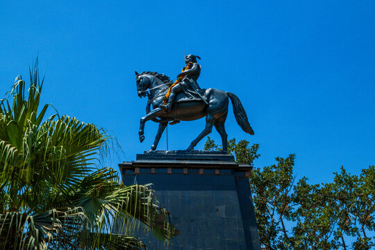 Statue of Chattrapati Shivaji Mahraraj in Pratapgarh fort