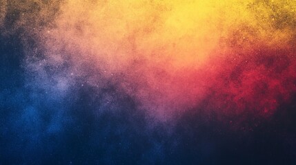 Obraz premium red yellow and blue gradient abstract background with noise effect.