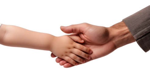 PNG Holding kid hands baby togetherness handshake.
