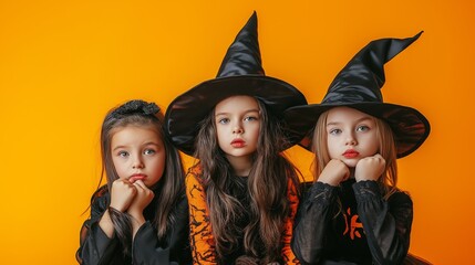 Obraz premium Children in bright Halloween costume
