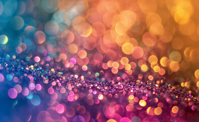 a blurry image of a colorful background with many lights on it and a blurry background with a blurry background