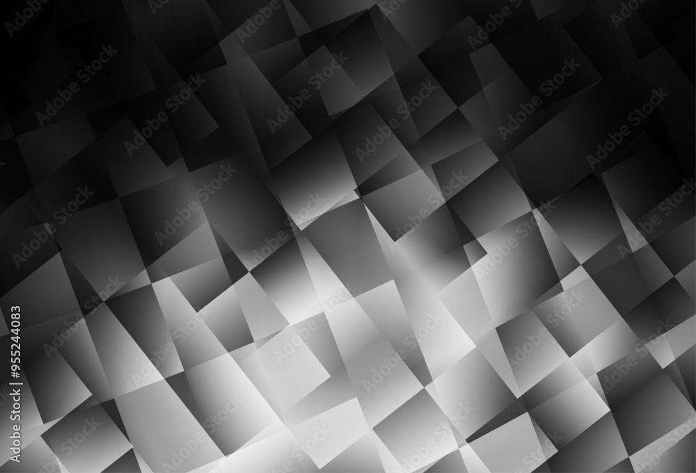 Poster dark gray vector background in polygonal style.