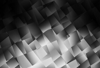 Dark Gray vector background in polygonal style.