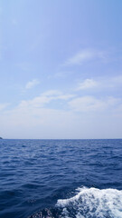 A beautiful view from boat at Pahawang Island Bandar Lampung Indonesia