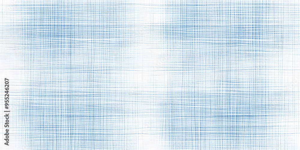 Poster seamless abstract hand drawn grid lines in a clean simple minimalist woven mesh checkers pattern, li