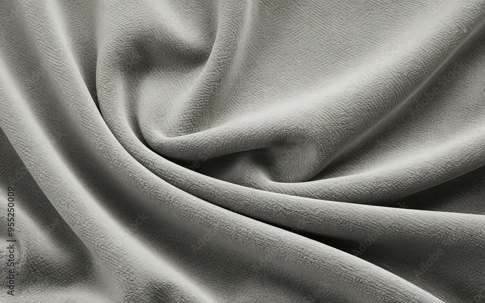 Aufkleber grey fabric texture. soft, delicate grey fabric with subtle folds, perfect for design projects requi