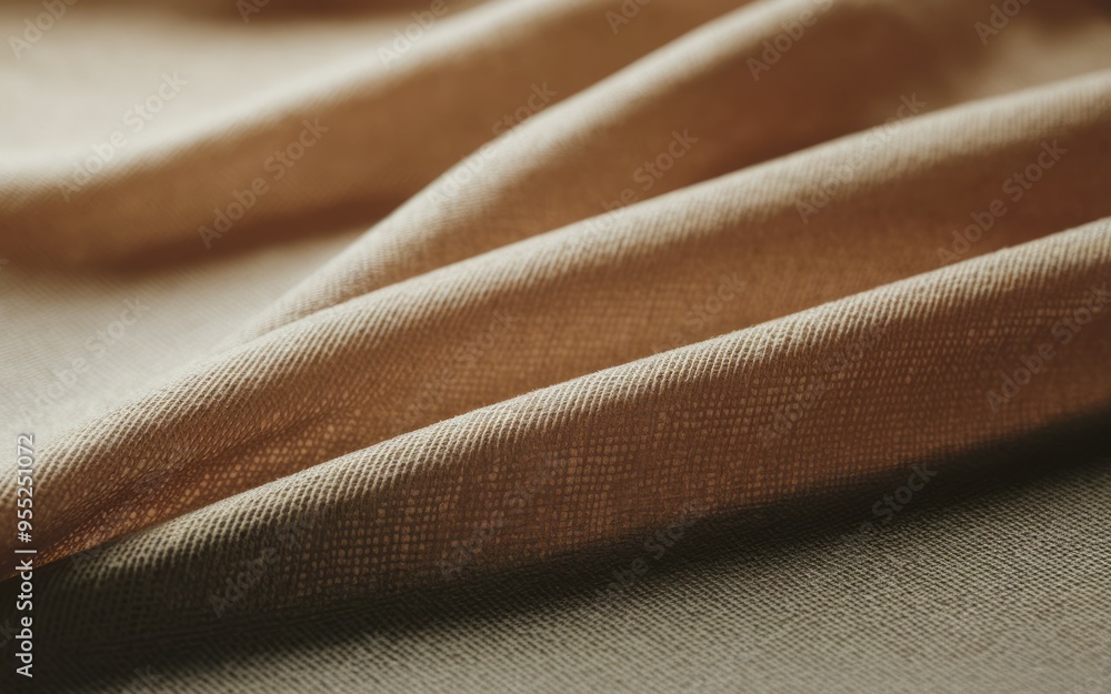 Aufkleber soft fabric texture. closeup of a soft, brown fabric with a subtle texture. perfect for use in desig