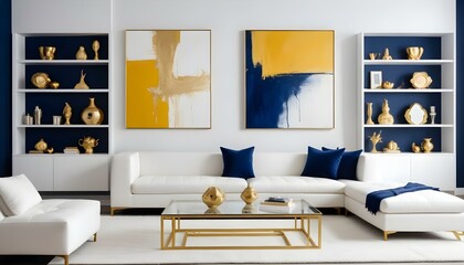 Photo interior modern design room 3d illustration
