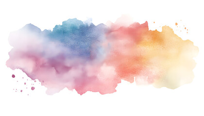 Soft watercolor splashes or strokes in muted tones, offering an artistic yet understated look