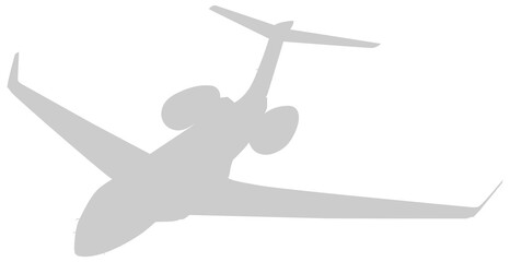 Silhouette of the Private Jet, Aircraft, Aeroplane. Flat Style, can use for Logo Gram, Pictogram, Apps, Website, or Graphic Design Element. Format PNG