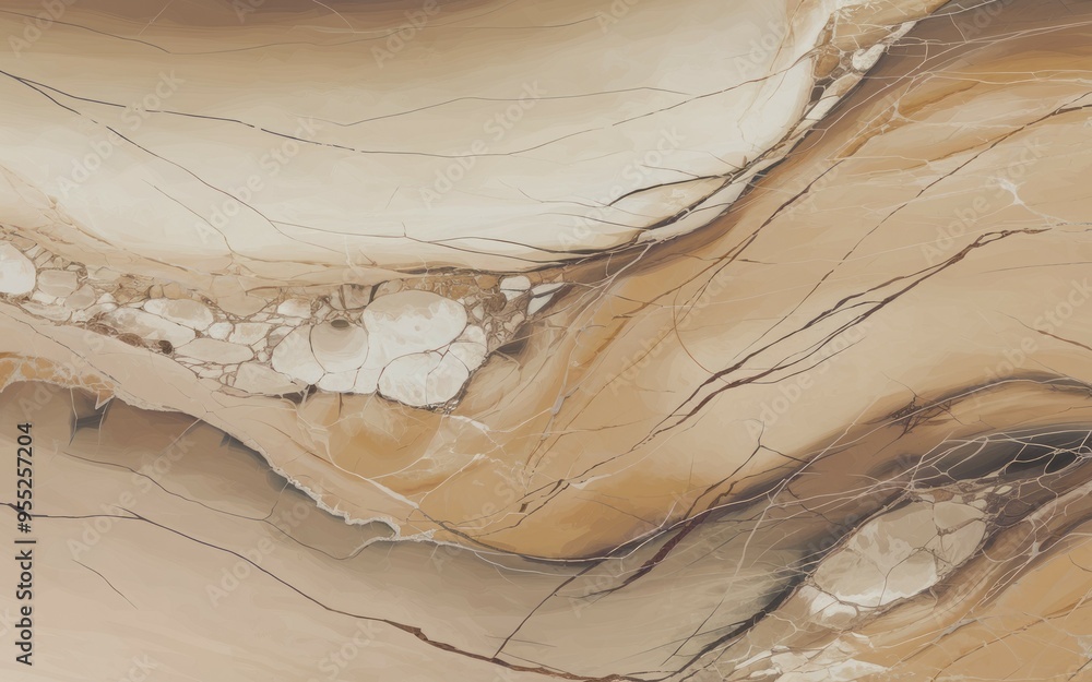 Poster beige marble texture. abstract beige marble background with swirling patterns and veins, perfect for
