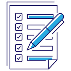 Project Checklist Task Tracker Icon, productivity, organization, planning, workflow, to-do, checkbox, management, agenda, completion, schedule