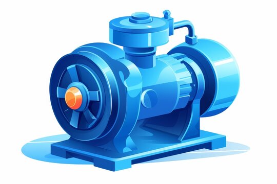 Highly efficient water pump in operation, ensuring optimal water flow and top notch performance