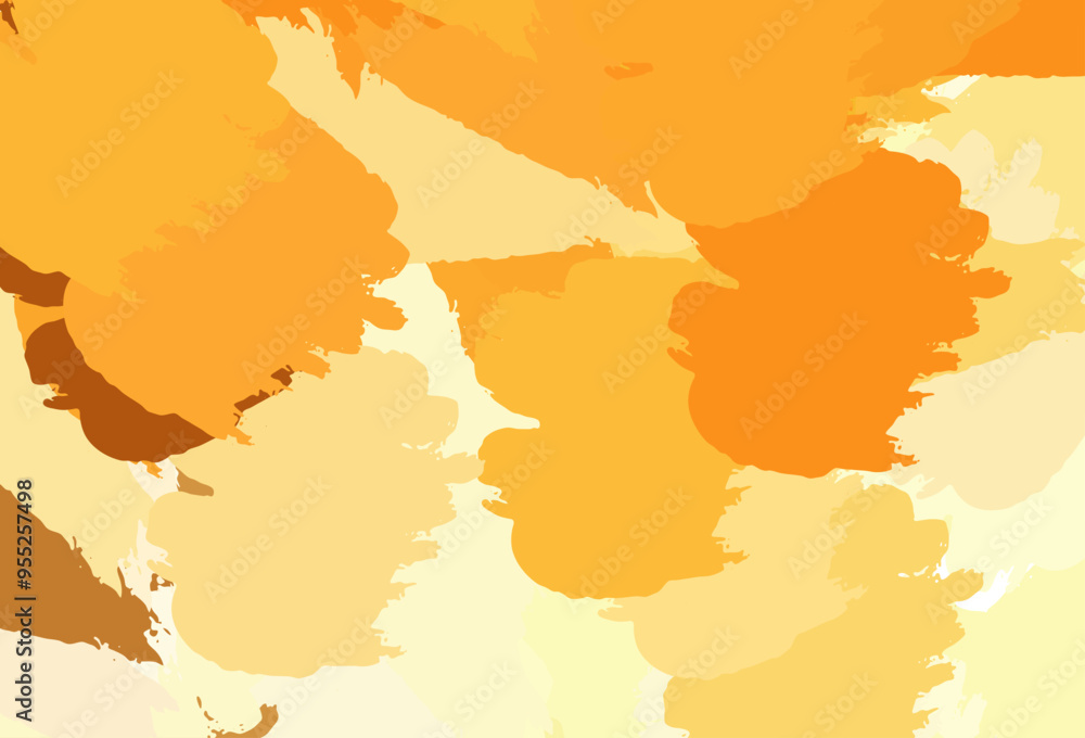 Aufkleber light orange vector texture with abstract forms.
