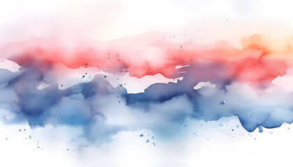 Obraz premium Soft watercolor splashes or strokes in muted tones, offering an artistic yet understated look