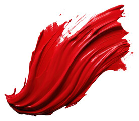 PNG Red paint brush stroke petal white background splattered.