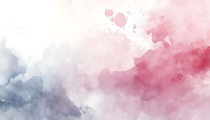 Fototapeta premium Soft watercolor splashes or strokes in muted tones, offering an artistic yet understated look