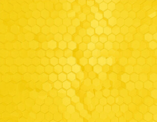 Geometric Honeycomb Pattern Abstract Yellow Hexagon Texture Background with Modern Clean Design