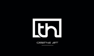 Obraz premium HT, TH, H, T abstract letters logo monogram