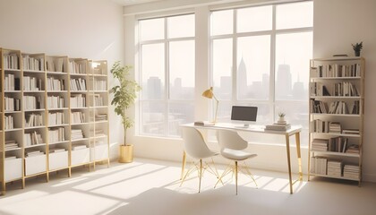 Photo interior modern design room 3d illustration
