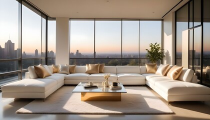 Fototapeta premium Photo interior modern design room 3d illustration