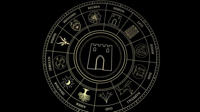 SIMEON Tribe of Israel Flag Symbol Banner